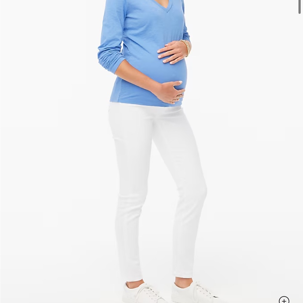 Jcrew white maternity jeans NWOT
